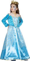 Assepoester Kostuum | Blauwe Ster Van Het Bal Koninklijke Prinses | Meisje | Maat 152 | Carnavalskleding | Verkleedkleding