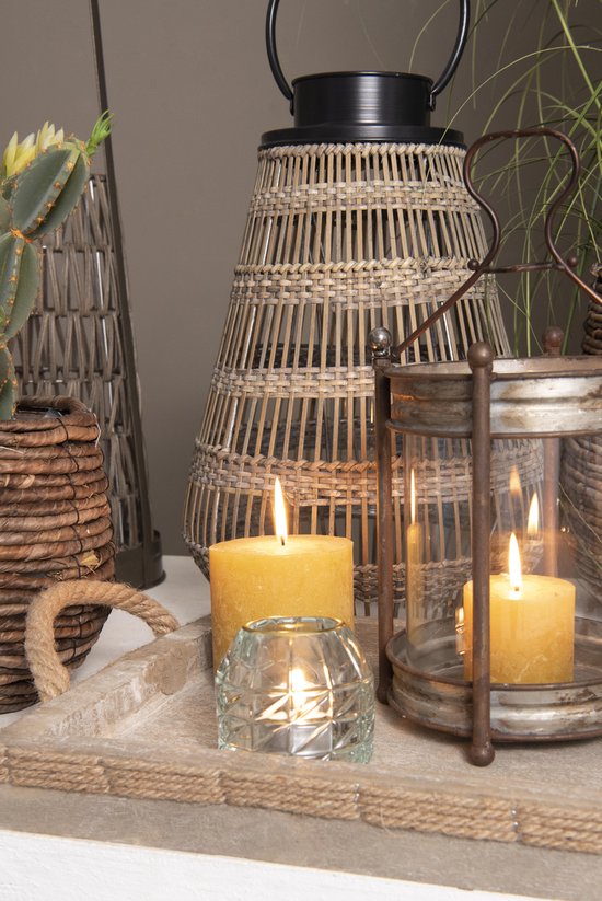 Photophore | Ø 9 * 9 cm | Transparent | Verre | Clayre & Eef | 6GL2447