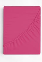 hoeslaken/onderlaken basic fuchsia 90x200cm +30CM