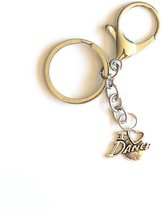 Sleutelhanger - RVS - Dansen - Dance - I love Dance - Ballet - Sport - Hanger - Leer - Kleur - SportPresent - Sportsieraad - Team - Teamkado