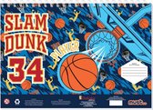 kleur- en schilderblok Slam Dunk 23 x 33 cm blauw/oranje