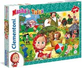 legpuzzel Masha en de Beer 48,5 cm karton 104-delig