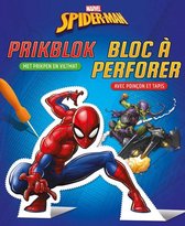 prikblok Spider-Man 18,3 x 22,3 cm blauw/rood