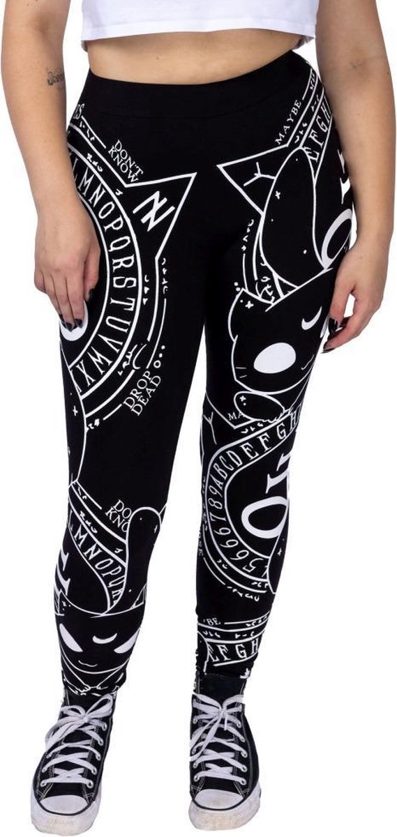 Heartless Cat Craft Dames Legging - zwart/wit - XS