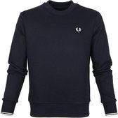 Fred Perry Sweater Logo Navy - maat XXL