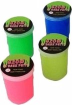 Kinder traktatie uitdeelcadeau | Glow in the dark putty (set van 4 stuks)