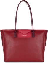 Lancaster Paris Shopper - Carmine red- PU + Leer