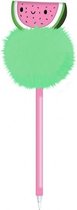 balpen Happy Zoo Cutie Fruits watermeloen groen/roze