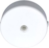 Filotto Holè plafondkap 1 snoer - Ø10cm - metaal - wit - rond