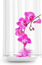 Zethome - Douchegordijn  120x200 cm - met Ringen - Badkamer Gordijn - Shower Curtain - Waterdicht - Sneldrogend en Anti Schimmel - Wasbaar en Duurzaam - Orchid