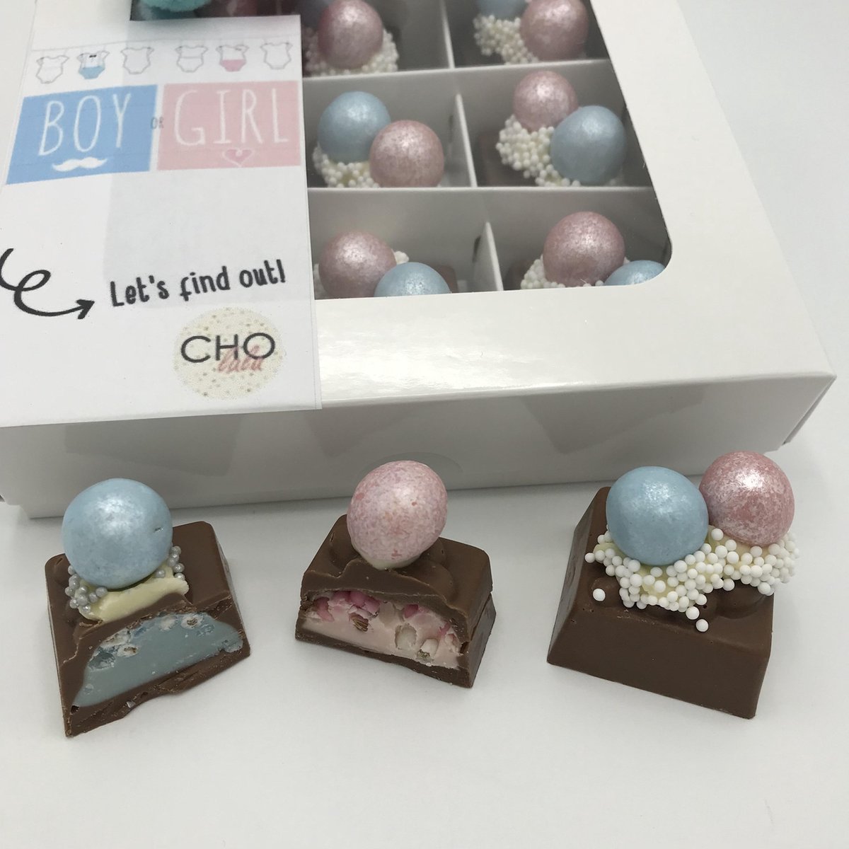 Gender reveal confetti kanon | blauw