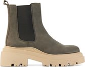 Mace Chelsea boots Dames / Laarzen / Damesschoenen - Nubuck - M1111 - Bruin - Maat 39