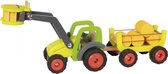 tractor met hooiwagen junior 55 x 16 cm hout 7-delig