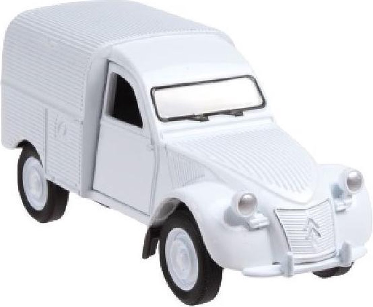 busje Citroen 2CV Fourgonnette 12 cm die-cast wit