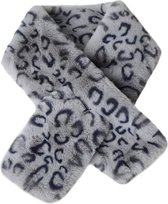 Pluchen kindersjaal meisjes sjaal Luipaard - 4-12 jaar