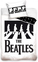 dekbedovertrek The Beatles 140 x 200 cm katoen wit