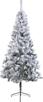 Everlands Rovinj Pine kerstboom - 180cm hoog - zonder verlichting - Groen - met sneeuw