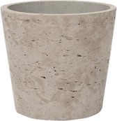 Pot Rough Mini Bucket XXXS Grey Washed Fiberclay 8x7 cm grijze ronde bloempot