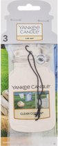 Yankee Candle Car Parfum Car Jar 3 pièces coton propre