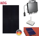 Pakket 4 stuks AEG 330wp - APSystems QS1 micro omvormer - Schuin dak - Landscape