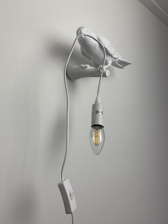 Bird Vogel Lamp – Raaf – kraai – Lamp – wandlamp wit | bol.com