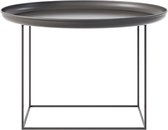 NORR11 - DUKE Medium ronde metalen salontafel Zwart (EARTH BLACK) - Ø70cm