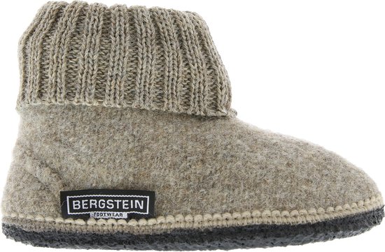 Bergstein Cozy - Sloffen - Unisex Junior - Beige - Maat 27 | bol.com