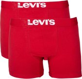 Levi's - Boxershort 2-Pack Chili Rood - Maat XL - Body-fit