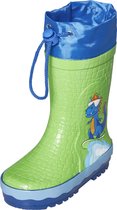 Playshoes - Regenlaarzen voor kinderen met trekkoord - Dinosaurus - Groen - maat 29EU