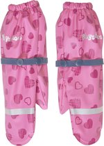 Playshoes - Regenwanten met fleece voering voor meisjes - Hartjes - Roze - maat 3 (17cm) 4-6 years