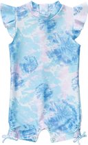 Snapper Rock - UV pak voor meisjes - Flutter mouw - Sky Dye - maat 62-68cm