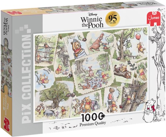 Lol Broederschap Snelkoppelingen Jumbo Puzzel Pix Collection Disney Winnie de Poeh 95th Anniversary - 1000  stukjes | bol.com