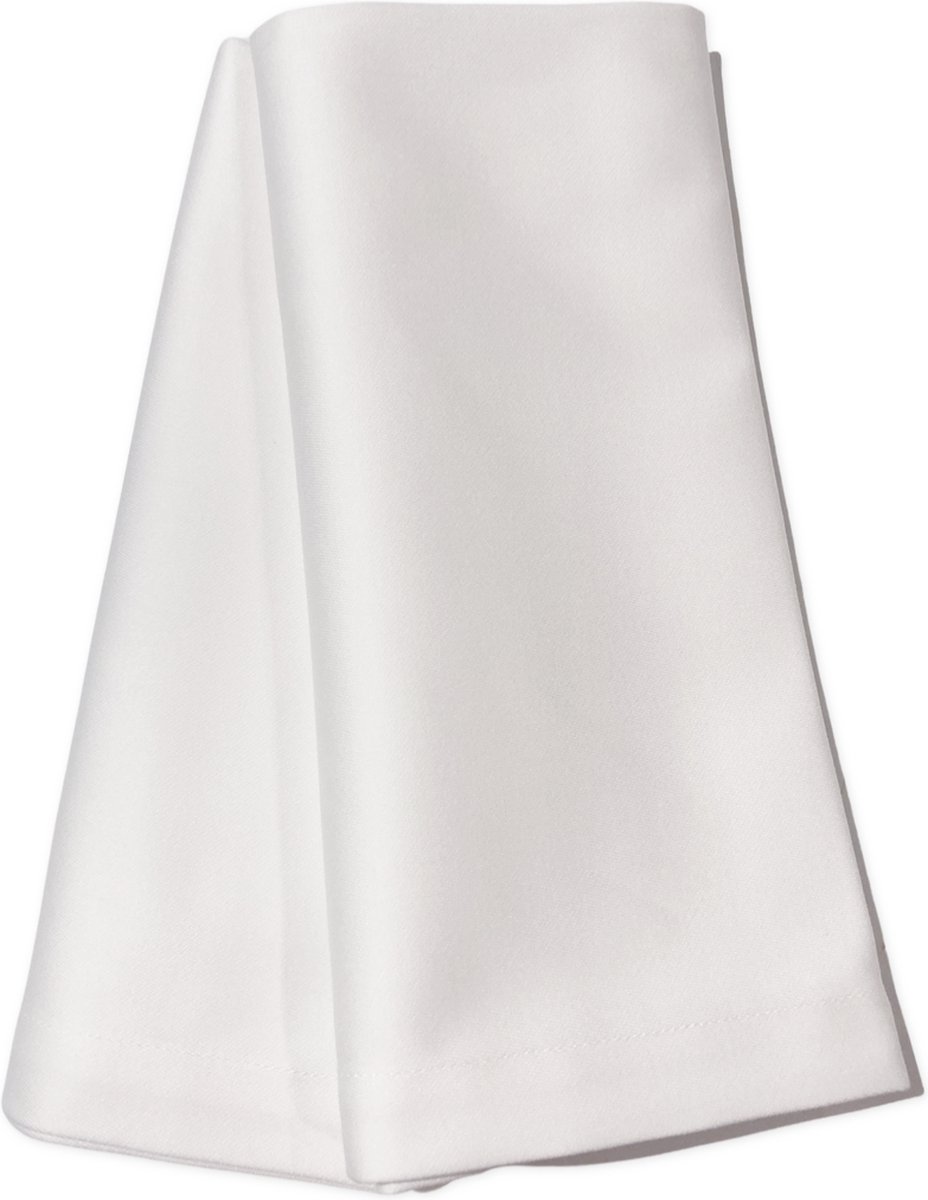 Serviette de Table,12 pièces serviettes blanches coton tissu