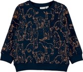 Name it Sweater navy all-over print dieren 116