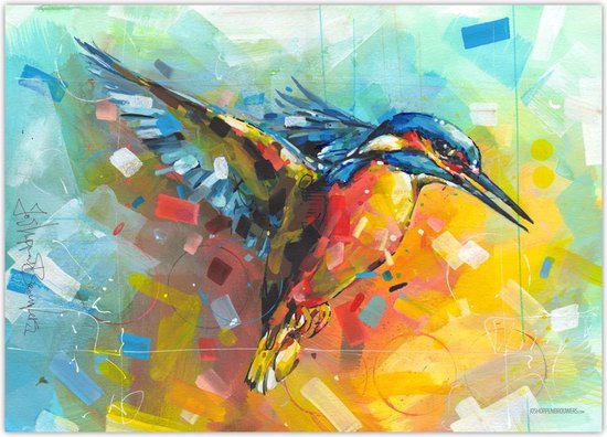 IJsvogel - Canvas - 100 x 70 cm