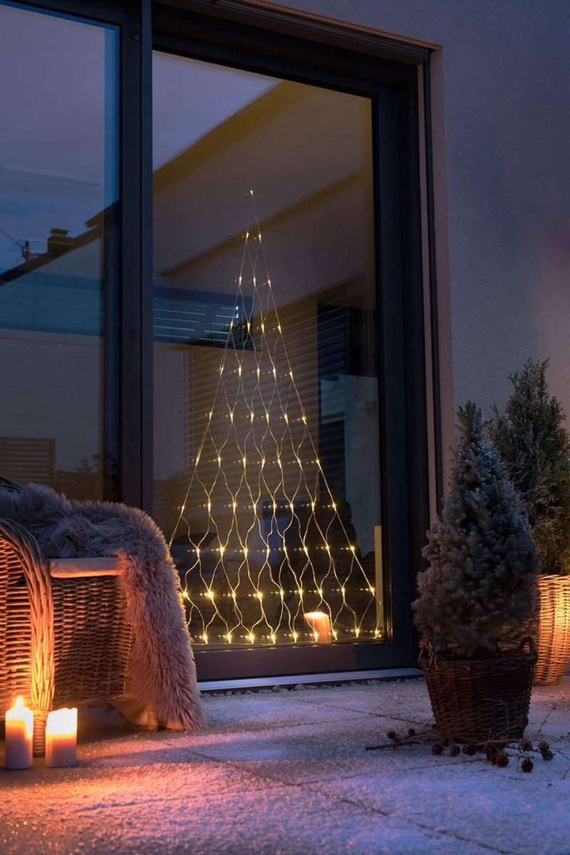 kerstboom buitenverlichting 120x175 cm incl. dimmer