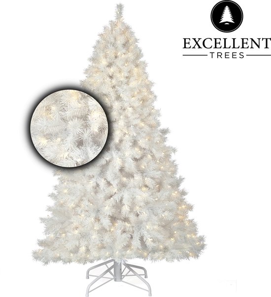 Downtown Motel Samenwerken met Witte kerstboom Excellent Trees® LED Stavanger White 180 cm met verlichting  - Luxe... | bol.com