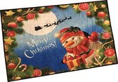 Deurmat- Kerst deurmat - Sneeuwpop deur mat - Droogloopmat 50 x 80 cm - Kerstdecoratie - Deurdecoratie