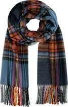 MGO Sjaal Check - Zachte sjaal-stola-omslagdoek - patroon Blauw