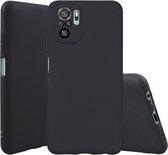 Hoesje Geschikt voor Xiaomi Redmi Note 10s - Zwart Siliconen Case