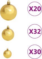 Huis en Tuin Depot Kunstkerstboom Met Led'S En Kerstballen 400 Cm Groen