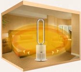 Bol.com Ventilator staand bladeless - zonder bladen Koelen & Verwarmen met Hepa & Plasma (wit/zilver) FAN aanbieding