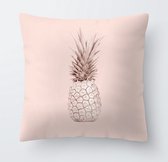 Kussensloop - Roze ananas - 45x45