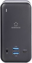 Renkforce RF-4499452 USB-C laptopdockingstation Geschikt voor merk: Universeel Incl. laadfunctie