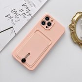 Roze iPhone Hoesje met Pasjeshouder - iPhone 11