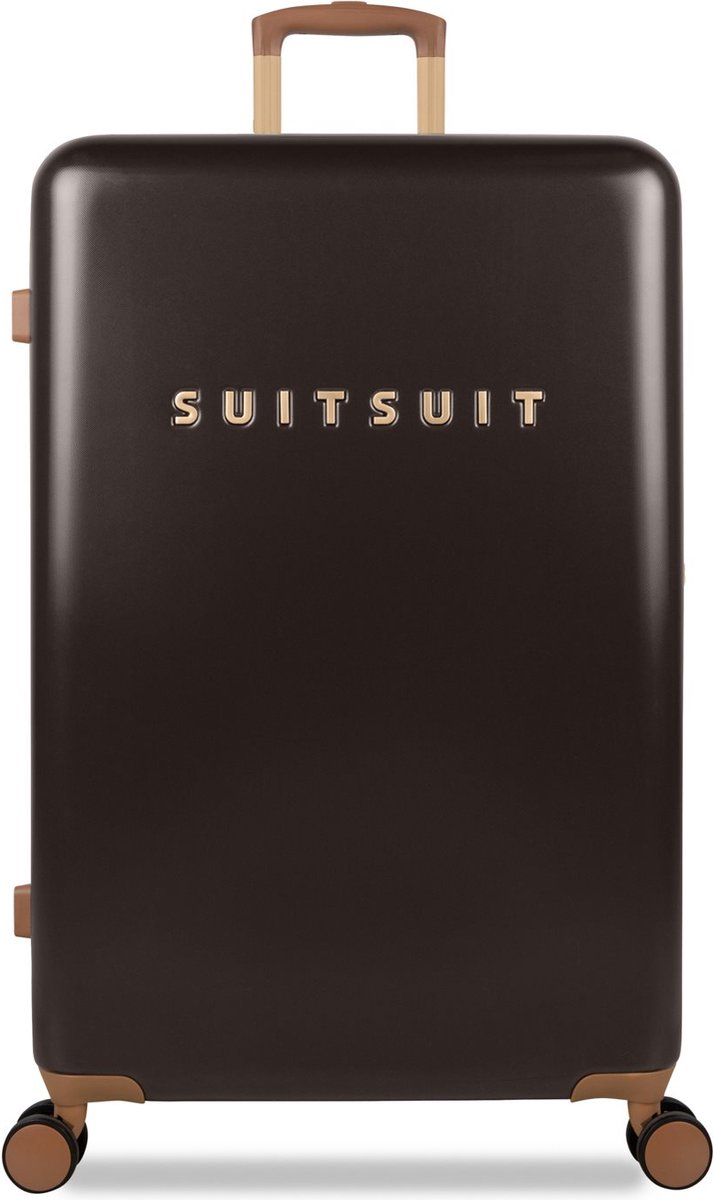 SUITSUIT - Fab Seventies Classic - Espresso Black - Reiskoffer (76 cm) |  bol.com