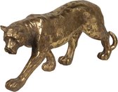 Luipaard - Beeldje - Decoratie - Beeldjes - Beeldjes Decoratie - Beeldjes Dieren - Cadeau - Kerstcadeau - Goud - Brons - 35 cm breed