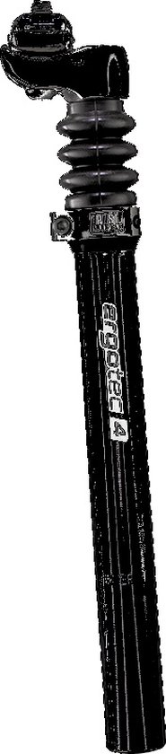 Ergotec Tige de Selle Cushy Suspension 350 X 27.2 Mm 22 Mm Offset Zwart
