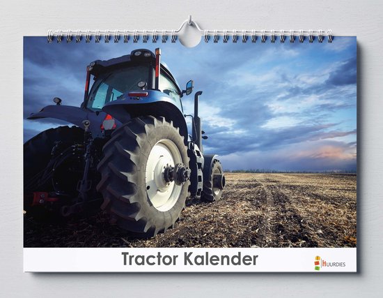 Tractor kalender 35x24 cm | Tractoren verjaardagskalender | Tractoren wandkalender| Kalender 35 x 24 cm | Verjaardagskalender Volwassenen