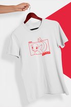 Pokemon Charmander T-Shirt Wit - Manga Comic Style - Maat M